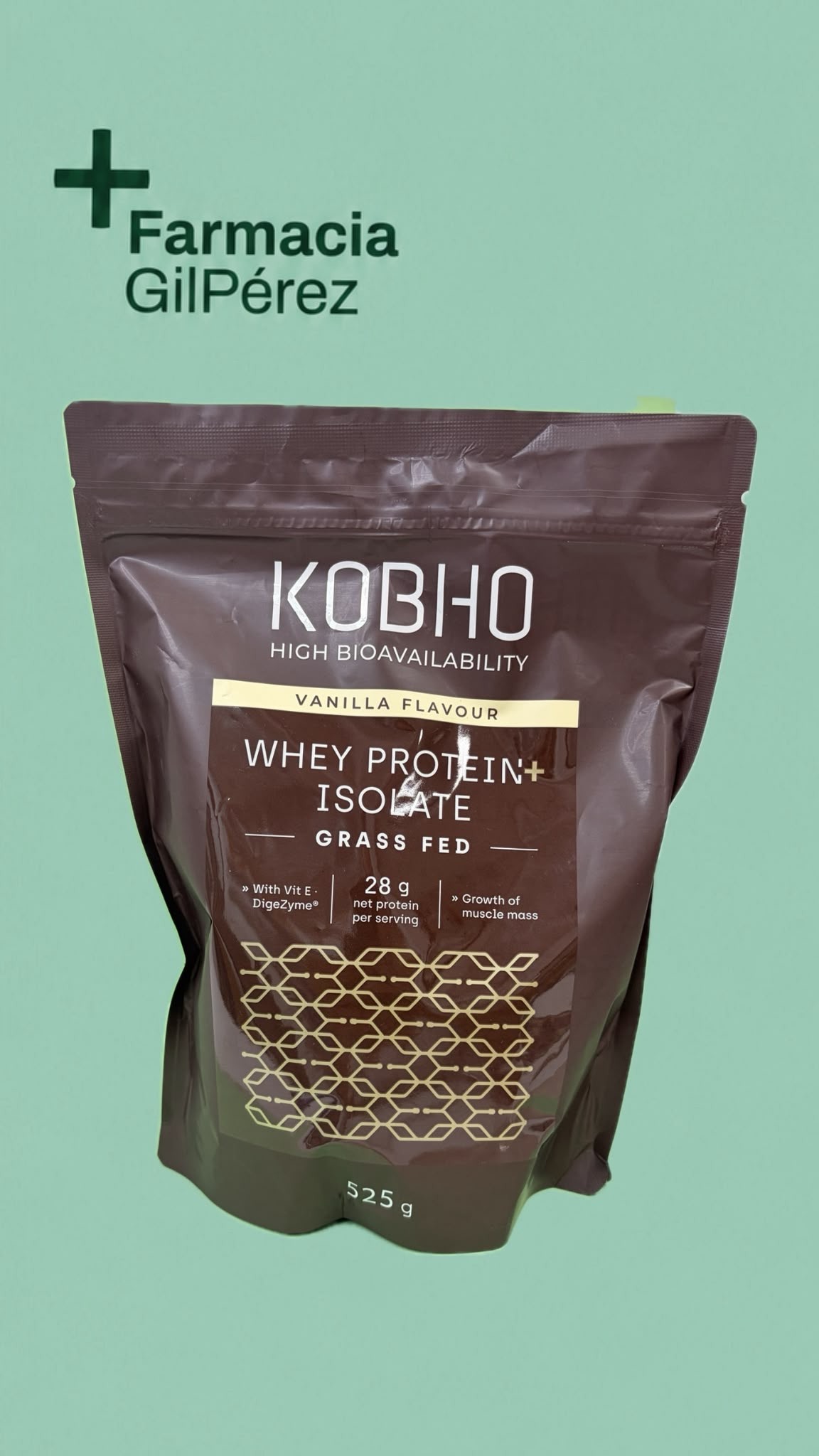 Kobho Proteina Whey Aislada Vainilla 525g Kb00165