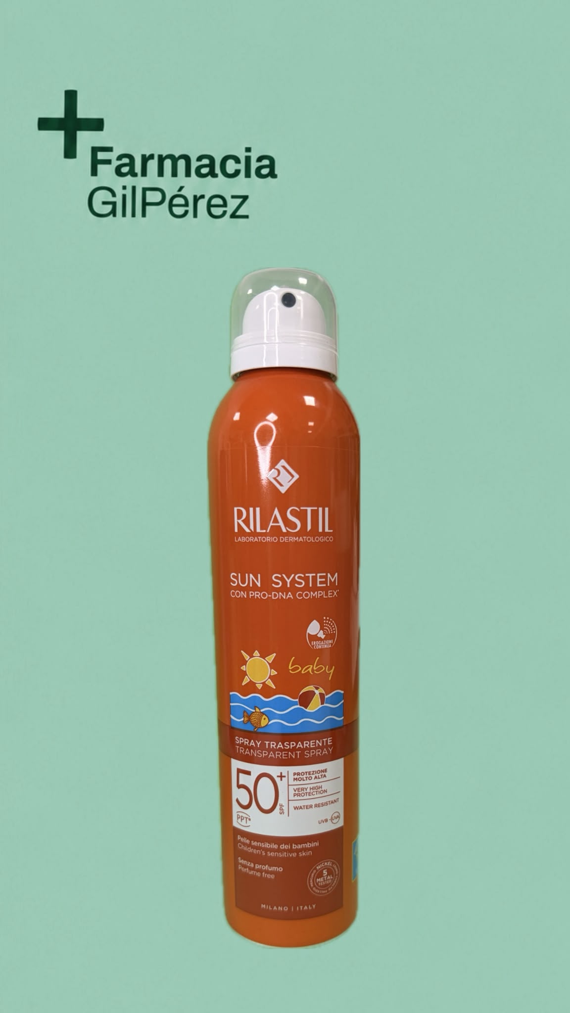 Rilastil Sunlaude Spf 50+ Pediatrico Spray Transparente 200ml