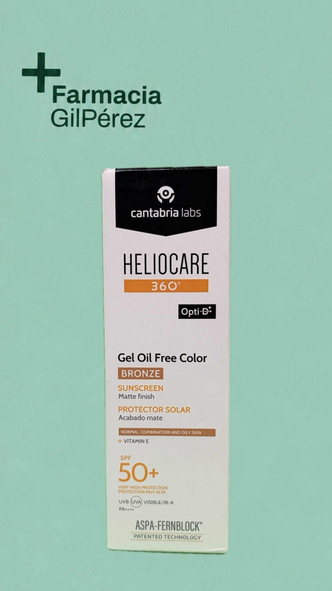 Heliocare 360º Gel Oil Free Bronze Spf50 50ml
