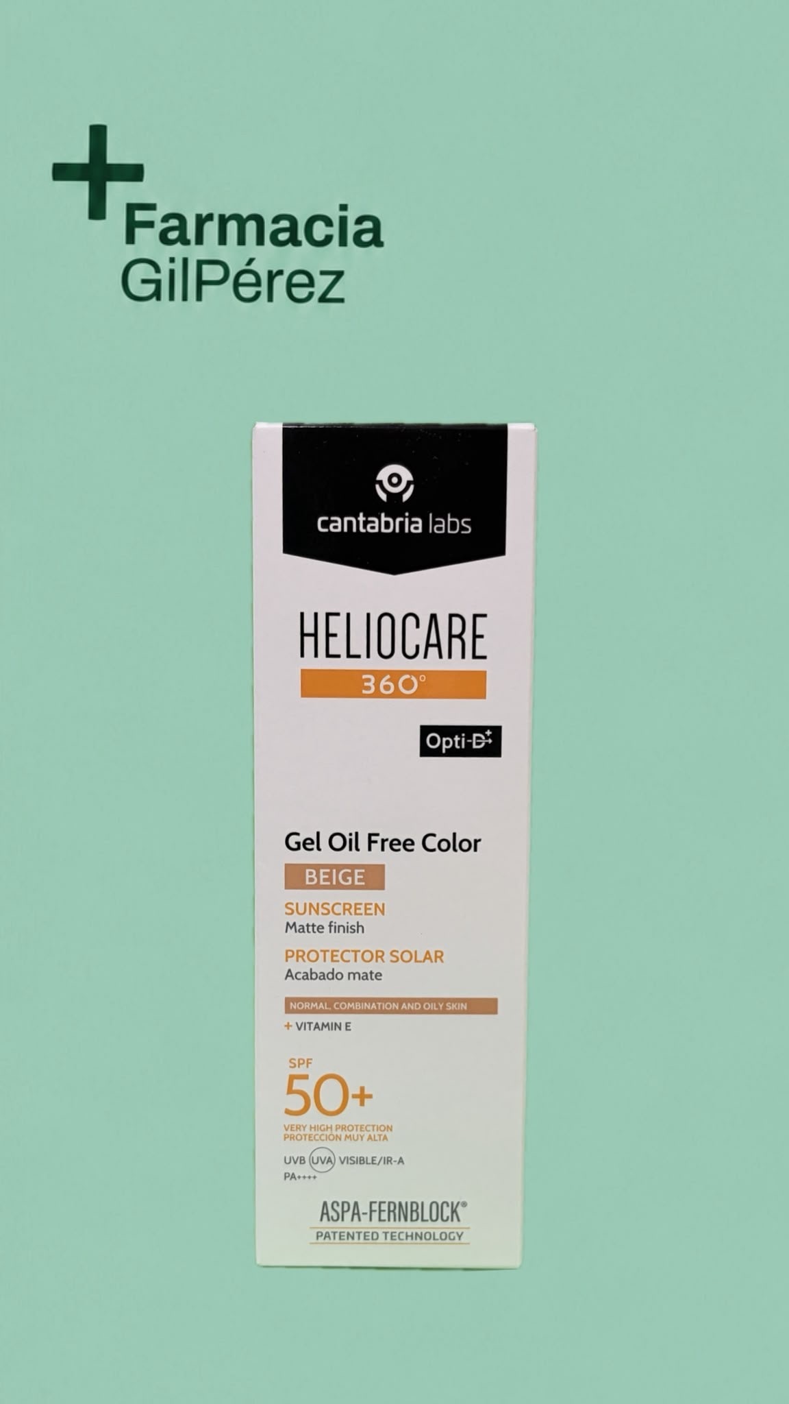 Heliocare 360º Gel Oil Free Beige Spf50 50ml