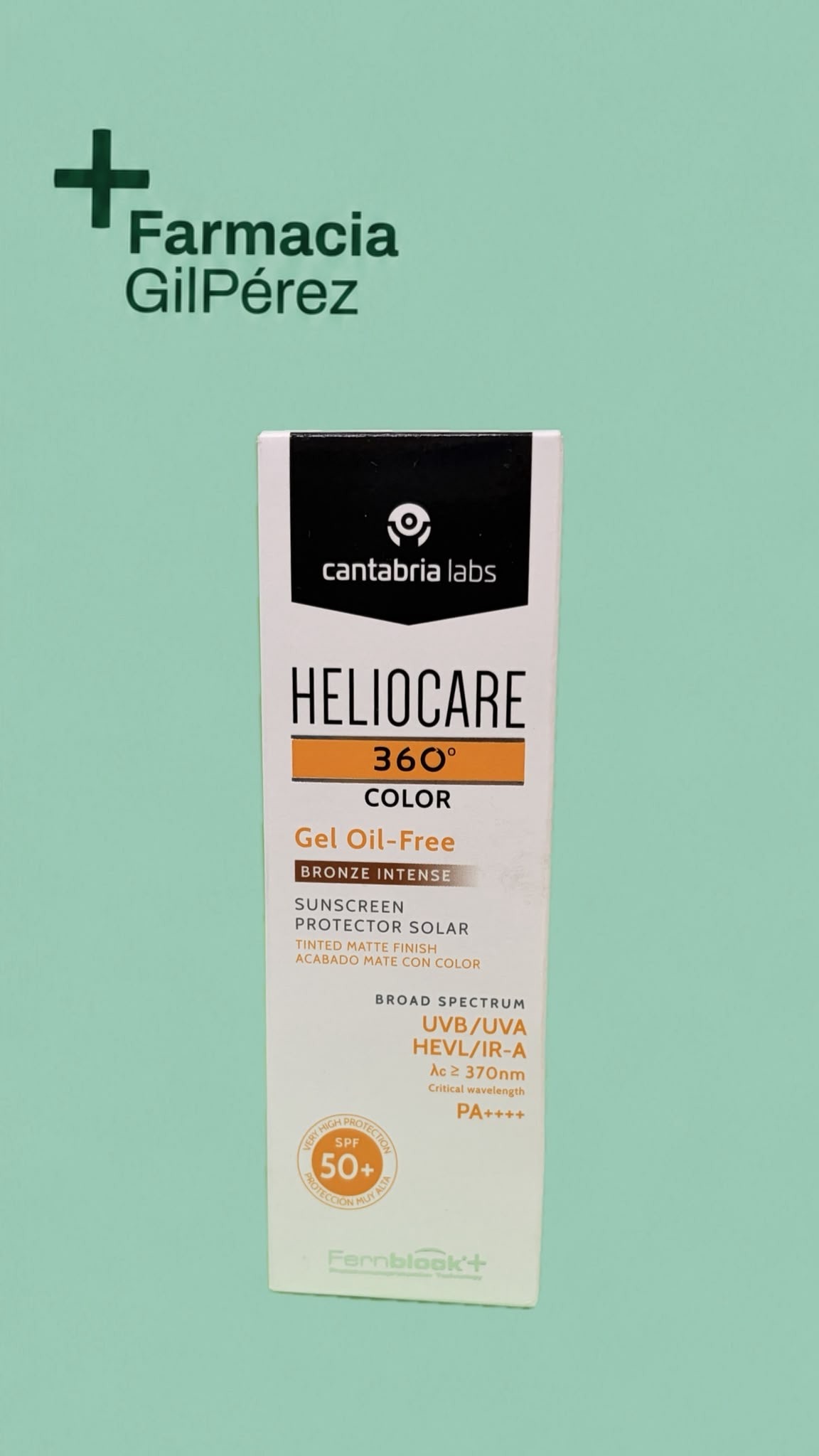 Heliocare 360º Gel Oil Free Bronze Intense Spf50 50ml