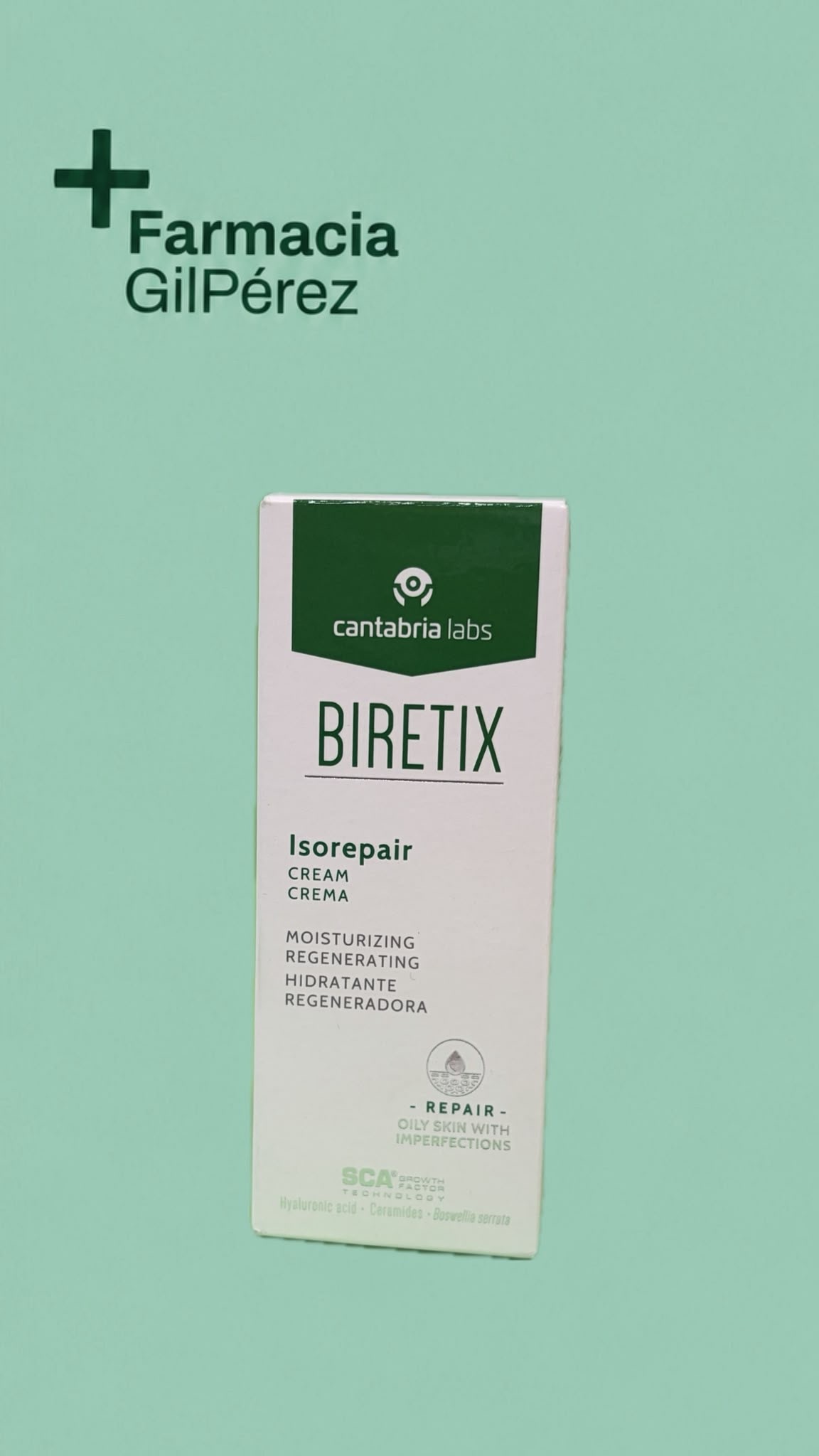 Biretix Isorepair Crema Hidratante Regeneradora 50ml