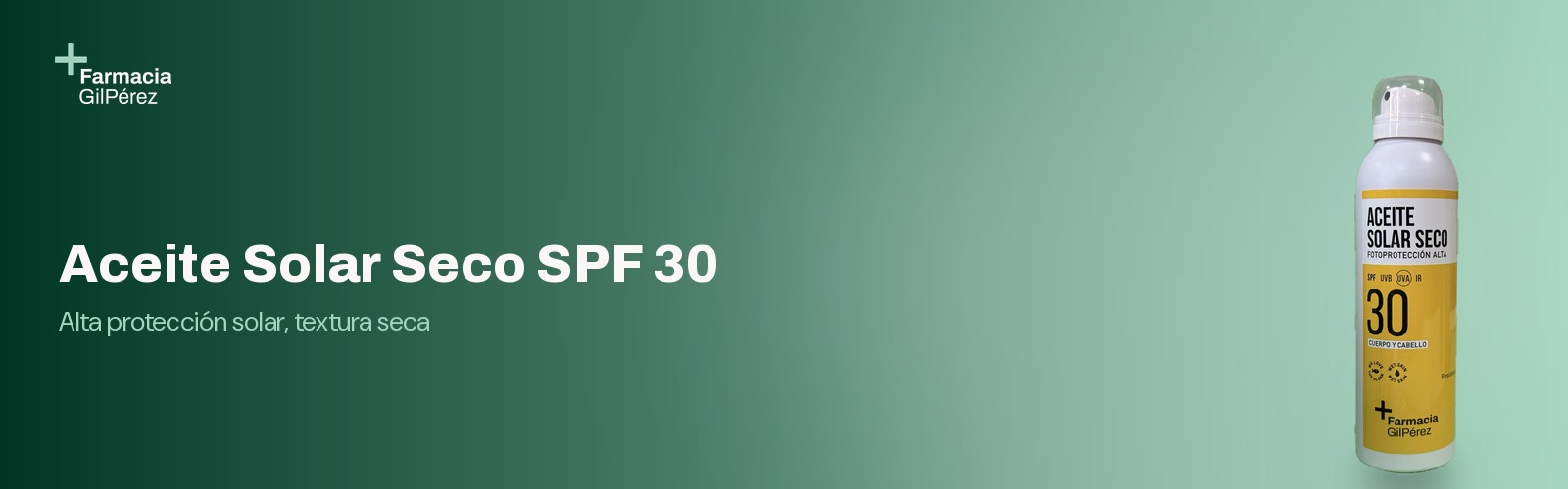 Aceite Solar Seco SPF 30